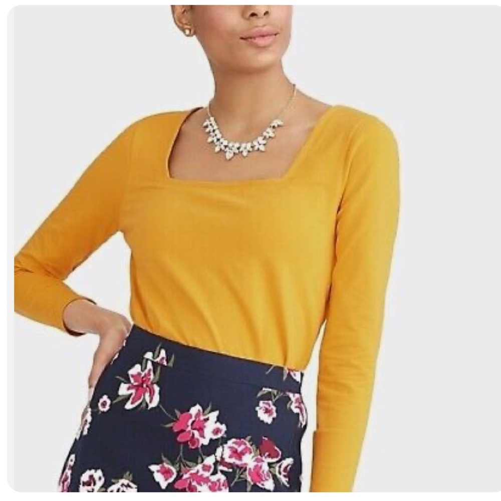 NWT J Crew Factory square neck top